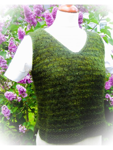 RAKLA opskrift garn, sommervest Merino Angelhair